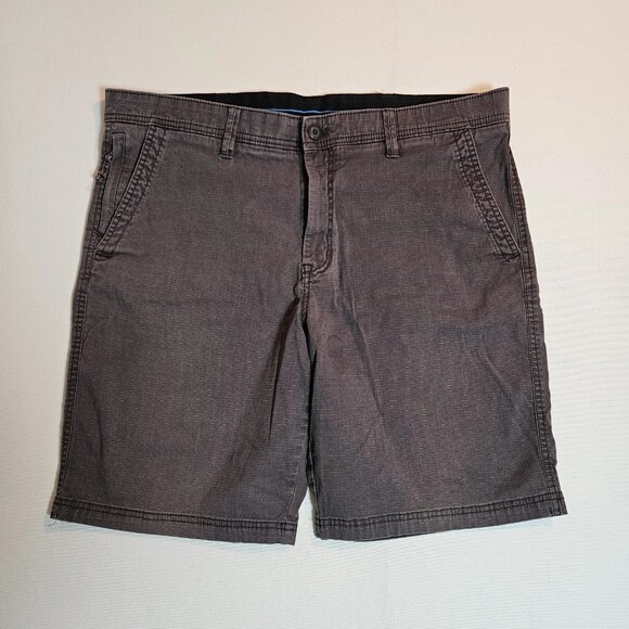 Weatherproof Men’s 38 Shorts Charcoal Flat Front Stretch Casual Chino Style - Picture 1 of 5
